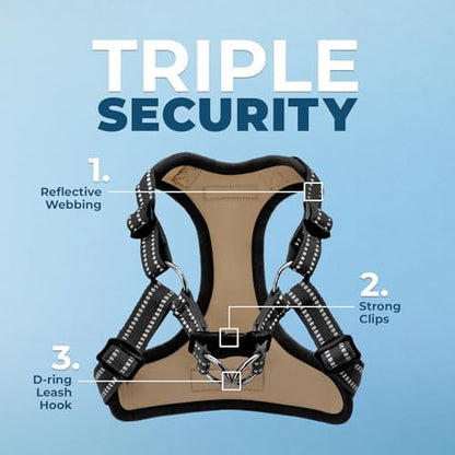 Voyager Step-in Flex Adjustable Dog Harness - Army, Medium