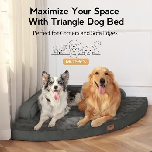 MEKIY Jumbo Orthopedic Waterproof Dog Bed with Sides for Extra Large Dogs
