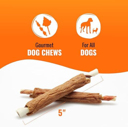 Good 'n' Fun Ribs Long-Lasting Dog Treat Made With Real Protein, 12 oz