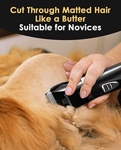 oneisall Quiet Cat Clippers for Matted & Long Hair 2-Speed Cat Grooming Kit