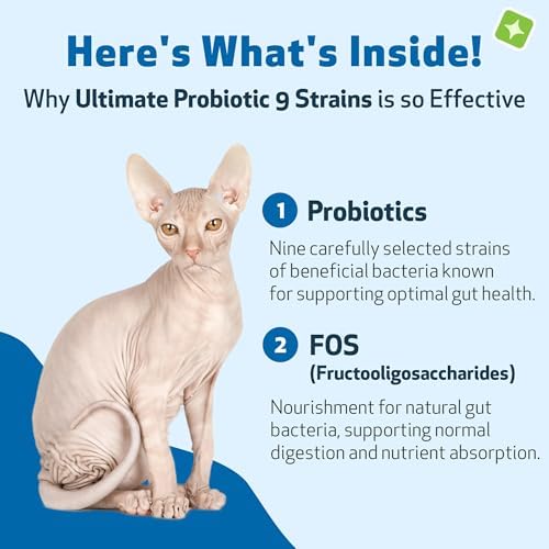 Pet Wellbeing Ultimate Probiotic 9 Strains for Cats - Gut Health, 160 g