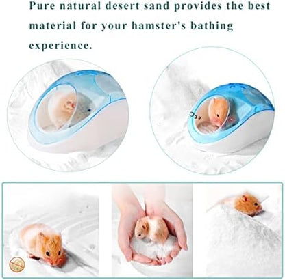 Hamster Bath Sand, 7.7lb Dust Free Desert Sand or Potty Litter Sand for Hamster Chinchillas Gerbil Syrian Mice Small Animals