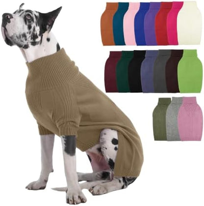 Great Dane Sweater,5XL Extra Large Sweater for Giant Breed Dogs in Winter