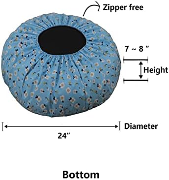 Easy Clean Dog Bed Cover Waterproof for 24 inch Donut Dog Beds