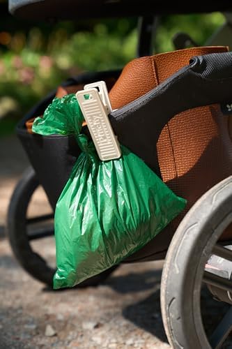 Pinchy Stroller Accessory for Dog Poop Bags – Hands-Free Clip and Bag Holder for Baby Strollers and Dog Walks