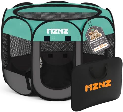 Dog Cat Small Animal Puppy Playpen Crate, Small, Blue