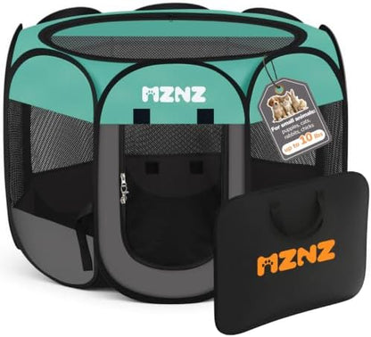 Dog Cat Small Animal Puppy Playpen Crate, Small, Blue