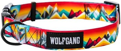 Wolfgang Wide Venture Dog Collar Mountainvibes Print Medium