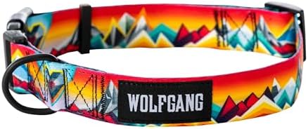 Wolfgang Wide Venture Dog Collar Mountainvibes Print Large