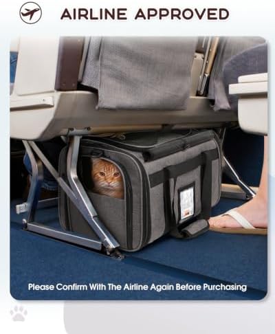 BurgeonNest Soft-Sided Cat Carrier for Cats up to 20 lbs