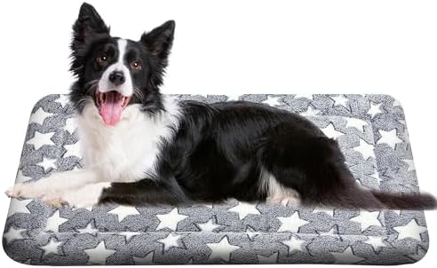 Dog Crate Pad Washable Cat Dog Pet Bed for Crate kennel Large Mat 36in Grey