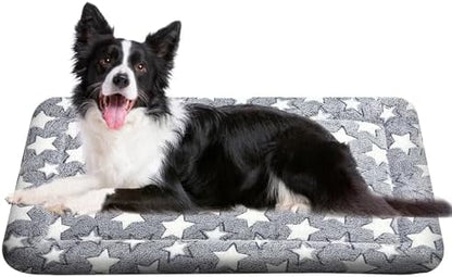 Dog Crate Pad Washable Cat Dog Pet Bed for Crate kennel Large Mat 36in Grey