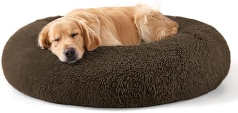 Dog Beds Large Sized Dog and Cats, 32in Pet Beds for Large Pet (Coffee)