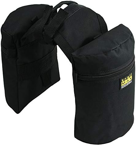 TrailMax Horse Horn Bags for Trail Riding – Medium & Large Western Saddle Horn Bags for Horses & Mules, Insulated Trail Gear with Secure Fit & Grab-and-Go Liners, Medium, Black