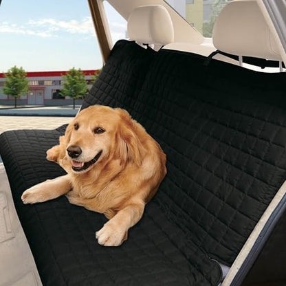 Elegant Comfort Premium Pet Car Seat Cover for Back Seat, Luxury Microfiber Car Seat Protector, Heavy Duty and Durable, Non-Slip and Waterproof Car Seat Cover for Trucks, Cars, and SUVs, Black