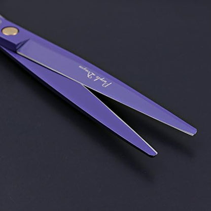 Purple Dragon 7.0 inch Professional Dog Grooming Hair Cutting Scissor