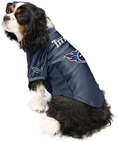 Littlearth NFL Tennessee Titans Stretch Pet Jersey, Team Color, X-Large