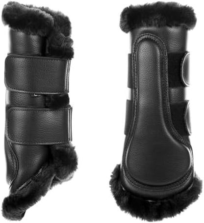 Equinavia Vali Fleece Horse Boots Set, Protective Tendon Boots for Horses