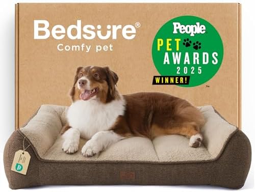 Bedsure SupportMax™ Extra Thick Orthopedic Dog Beds Large Sized Dog