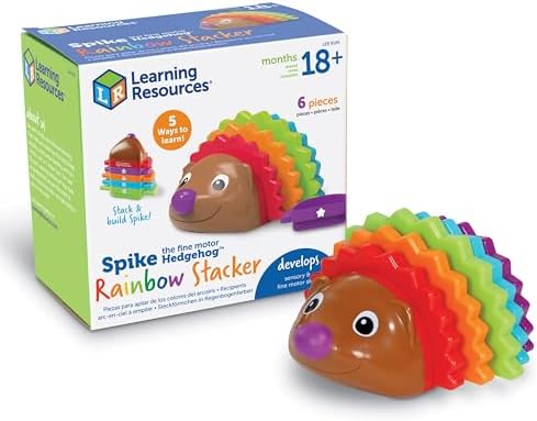Learning Resources Spike the Fine Motor Hedgehog Rainbow Stacker