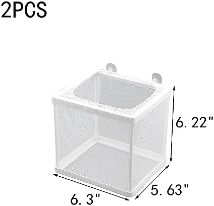 MY MIRONEY 6.3" x 5.63" x 6.22" Fish Incubator Mesh Box Pack of 2