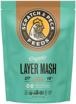 Scratch and Peck Feeds | Layer Mash for Chickens & Ducks | 10 lb Pouch