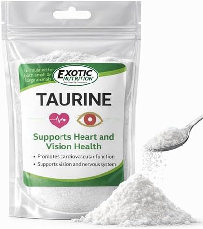 Taurine Powder | Food Topper for Heart, Vision & Daily Wellness | Amino Acid Supplement for Small & Large Pets
