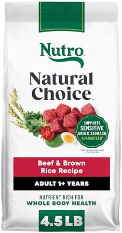 Nutro Natural Choice Adult Dry Dog Food, Beef & Brown Rice Recipe, 4.5 lb