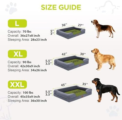 Waterproof Orthopedic Dog Bed for Extra Large Sized Dogs