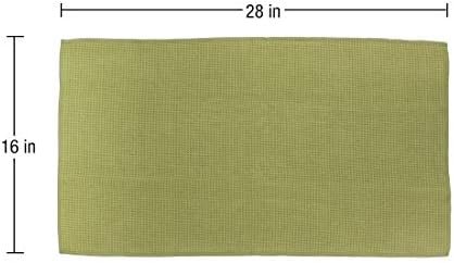 ECP Equine Comfort Products Waffle Weave Ultra-Absorbent Microfiber Wipe Down Cloth, Towel for Sweat, Dirt & Tack Cleaning, Soft & Gentle for Horse’s Face & Coat, 16"x28", Olive (Pack of 2)