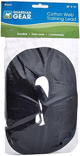 Guardian Gear Cotton Web Training Lead 30 Ft Black