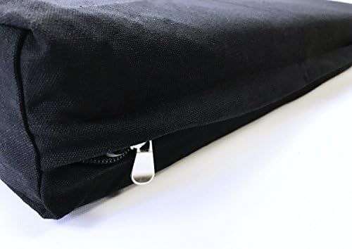 Black Canvas Durable External Case Cover Waterproof Therapeutic Orthopedic 100% Solid True Dense Cooling Blue Memory Foam Pad Pet Dog Bed Crate Free 2nd External Cover (47x29x4 Inch)