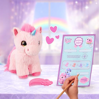 ScruffaLuvs Unicorn Scruffs Plush Toy, Wash to Reveal 1 of 4 Unicorns
