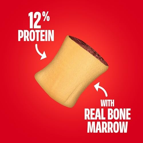 Milk-Bone MaroSnacks Small Dog Treats with Real Bone Marrow, 6 Boxes