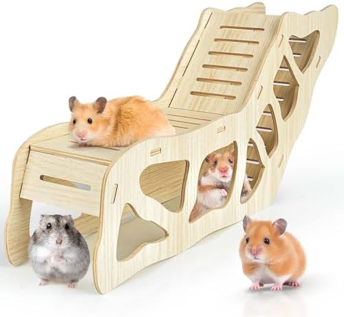 Hamster Tunnel Hideout Climbing Ladder for Burying in Hamster Bedding or Connecting with Hamsters Nut Stuff Hamsters Cage Accessories
