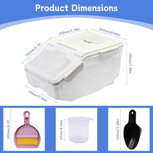 Saim Extra Large Chinchilla Sand Bath Container, 7.4-Inch Hight Dust Bath House with Low-Mess Lid & Scoop, Digging Box for Hamster Hedgehog Small Animals - Gray