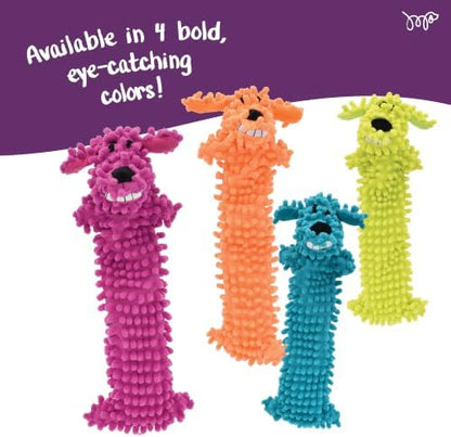 Multipet 12-Inch Floppy Loofa Light Weight No Stuffing Dog Toys, Assorted Colors (Pack of 1)