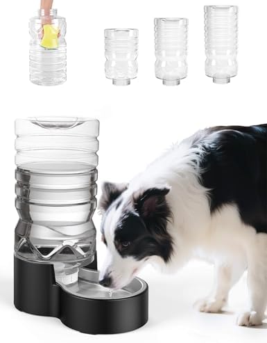 Heouvo 2.1 Gallon Automatic Dog Water Dispenser (8L-Black)