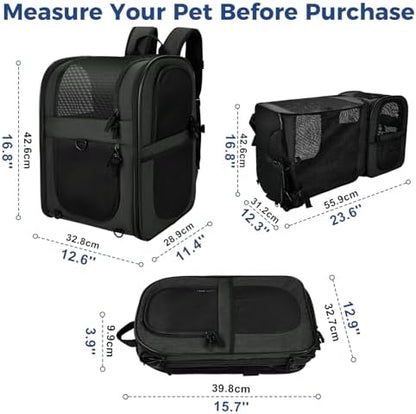 Apollo Walker Cat Carrier Backpack for Small Dogs and Cats Up to 18 lb