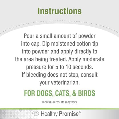 Four Paws Healthy Promise Pet Blood Stopper Powder 0.5 Oz. (Pack of 3)