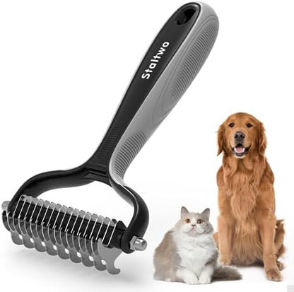 Staltwo Deshedding Dog Brush, Deshedding Undercoat Brush for Dog&Cat