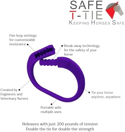 Kensington Protective Products Horse Tie — Revolutionary Safety for You and Your Horse — With a Quick Release Design For Use When Safety is A Concern — Sold 2 Per Pack