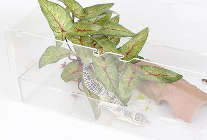 Reptile Fake Plants Terrarium Decor fit Leopard Gecko Snake