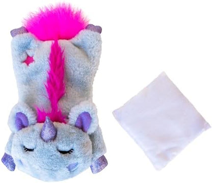 Catstages Cuddle Pal Unicorn Soothing Plush Purple Cat Toy, 8.5" x 5.5"