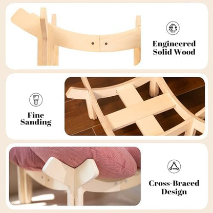 CHEERHOME PETS Elevated Cat Bed for Indoor Cats Couch Sofa Flower