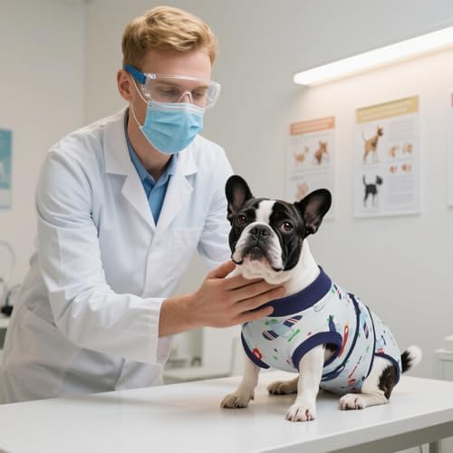 Kuoser Recovery Suit for Dogs Cats, Soft Dog Surgery Suit Female Male Spay