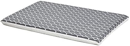 MidWest Homes for Pets Quiet Time Teflon Defender Dog Beds; Pet Beds Designed to Fit Folding Metal Dog Crates, Gray & White Geometric Pattern, 42-Inch