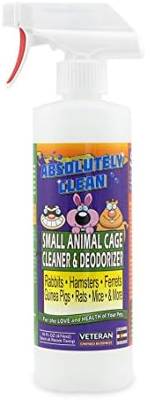 Amazing Small Animal Cage Cleaner, Just Spray/Wipe, Easily Removes Messes & Odors - Hamster Cages, Mice, Rat Cage, Guinea Pig Cage, Rabbit Cage, Ferret Cage, Dog Cage - USA Made