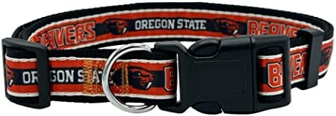 Pets First Collegiate PET Collar NEW VERSION Oregon State Beavers Dog Collar, Size Large. Best Sports Team Color for Dogs & Cats. A Shiny & Colorful Dog & Cat Collar Licensed by The NCAA