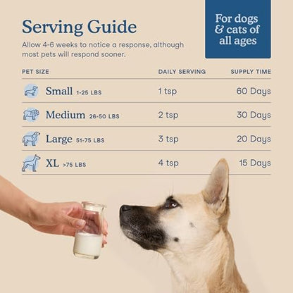 Fera Pets Cat & Dog Multivitamin - Goat Milk Powder Topper, 60 TSP